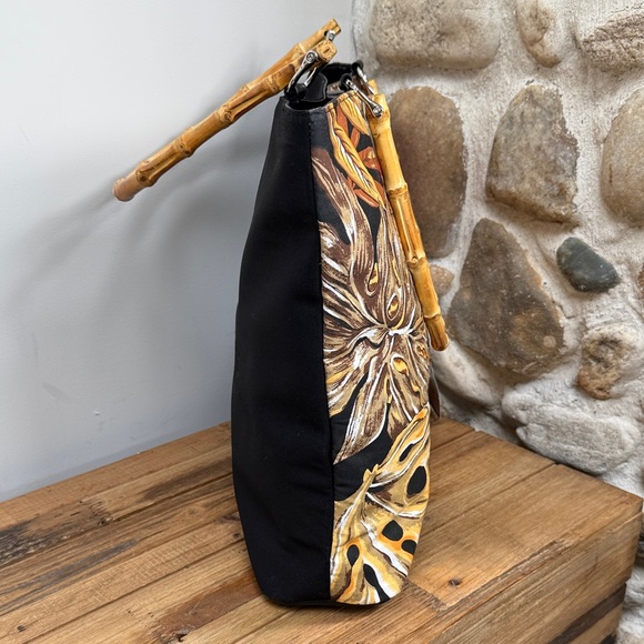 Fabulous Diane Gilman Tropical Leopard Tote Bag - Picture 5 of 12